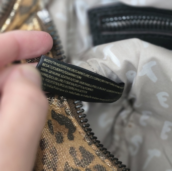 AIMEE KESTENBERG Leopard Cheetah Print Leathee CAR-GO SHOULDER SATCHEL BAG - Picture 12 of 14